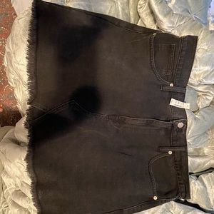 Black denim Madewell Skirt